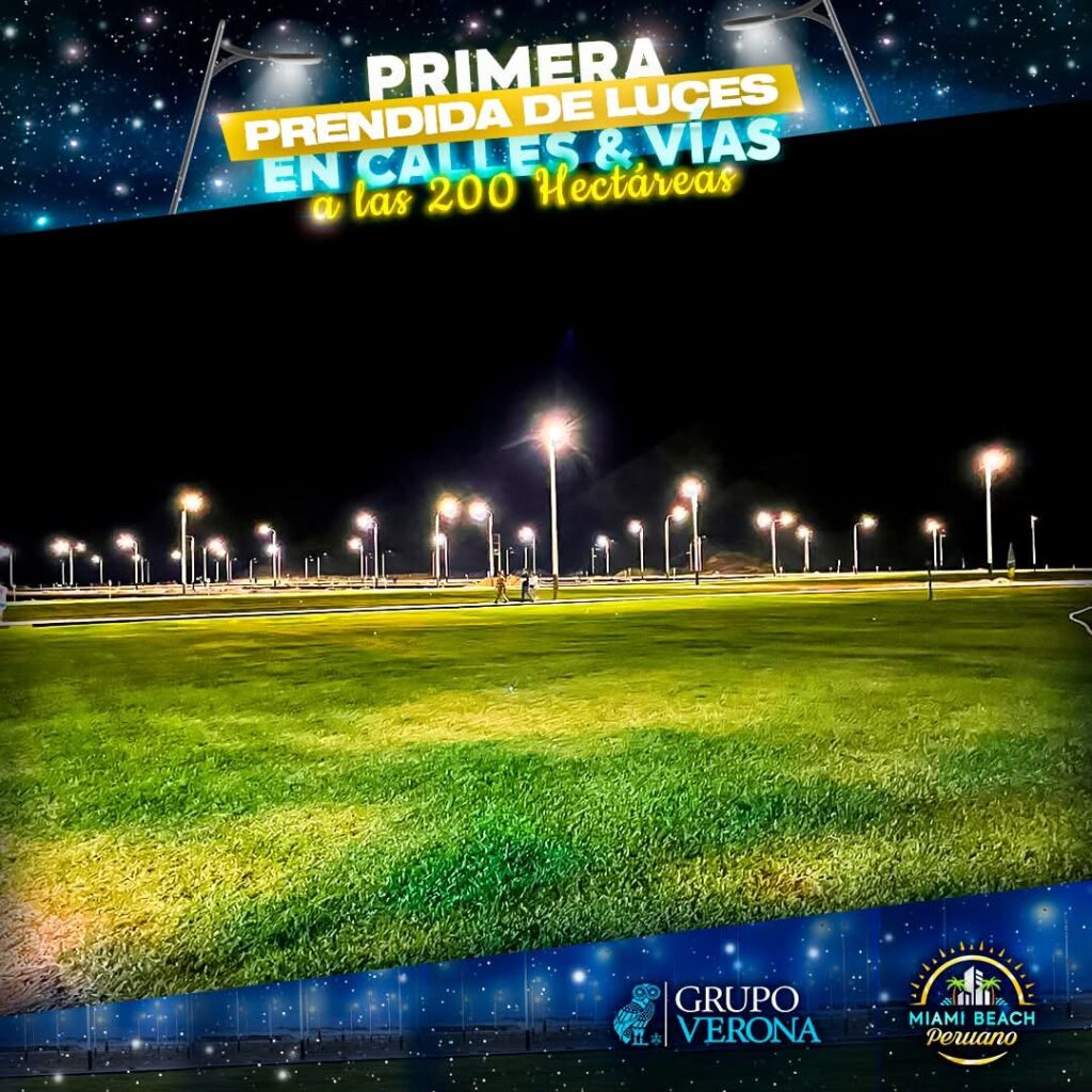 luces en miami beach peruano electricas