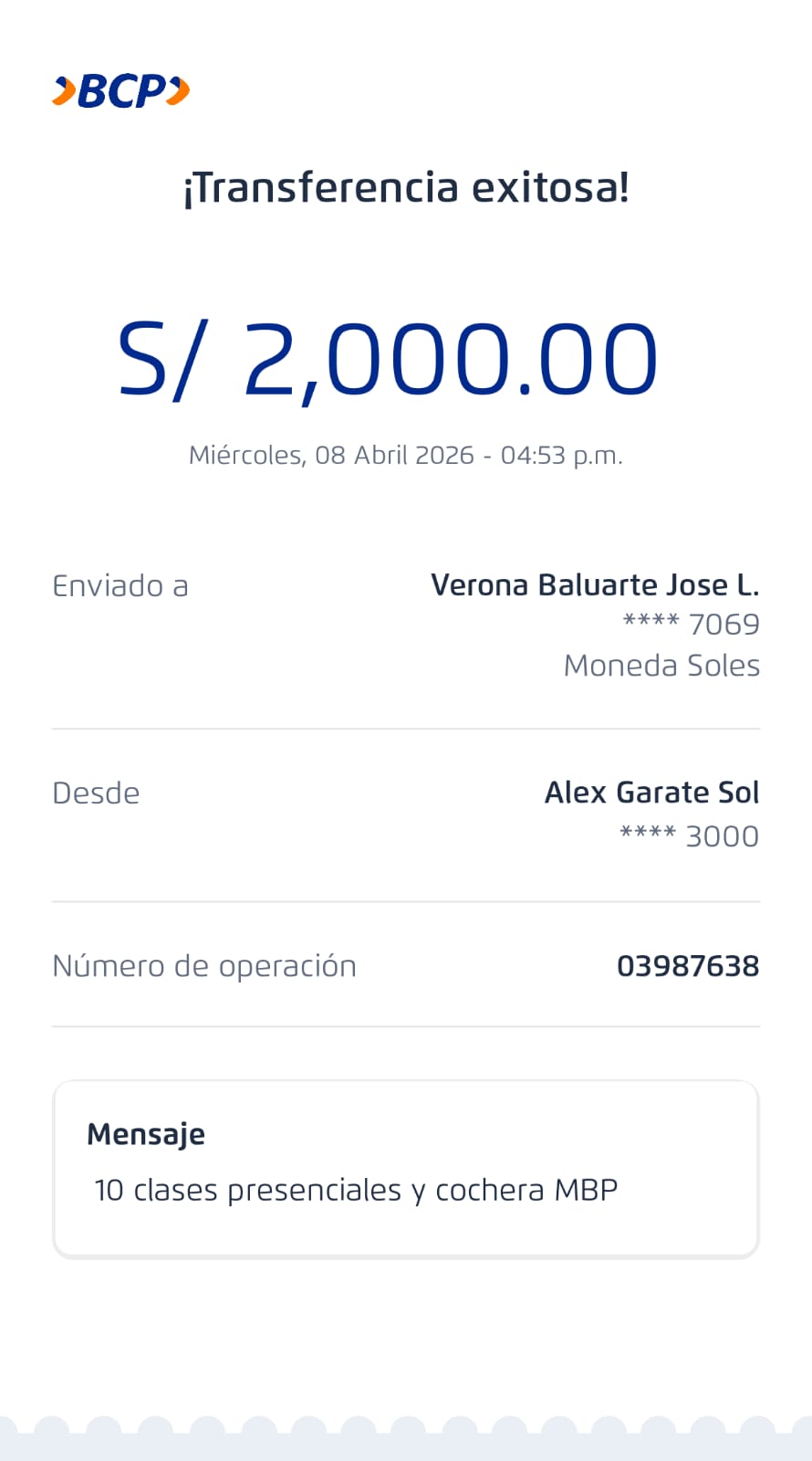 Comprobante de pago 3