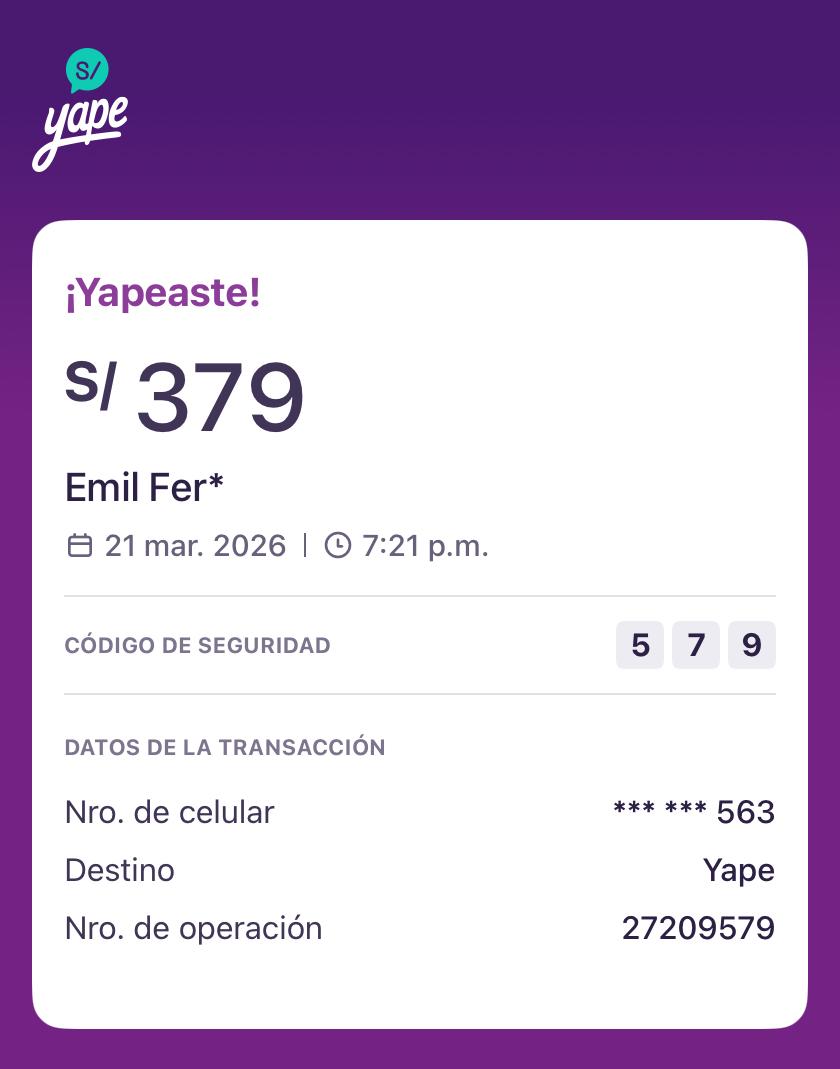 Comprobante de abono 5